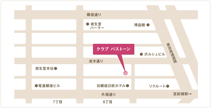 コットンクラブの地図